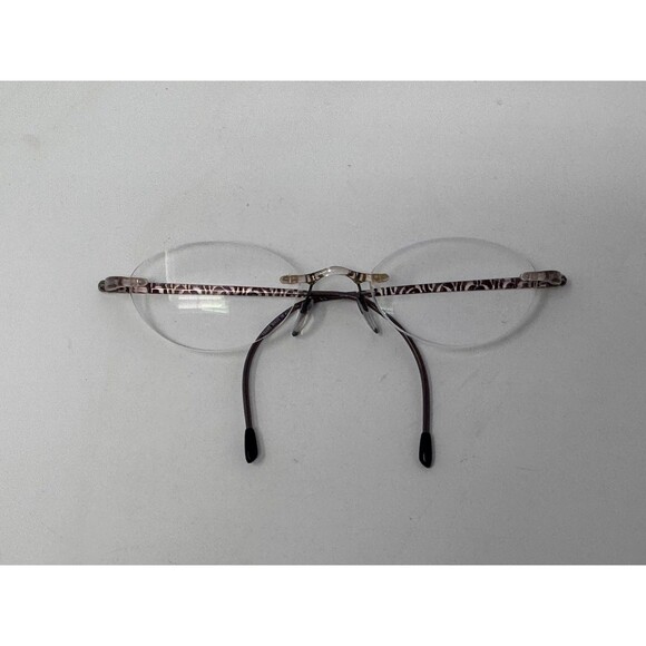 Silhouette SPX 1520 Pink Brown Rimless Eyeglass Frames 50-21-135 Austria Made main image 6